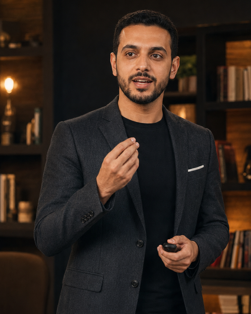 مدرب Target EG أثناء تقديم محاضرة
